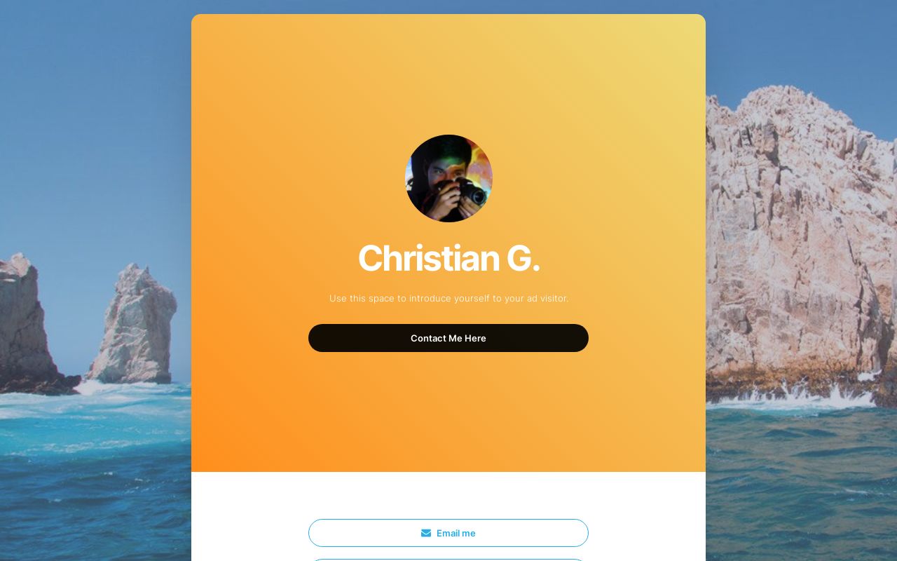 landing page demo
